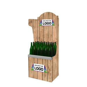 Warendisplay für Einzelhandel mit individuellem Druckbild