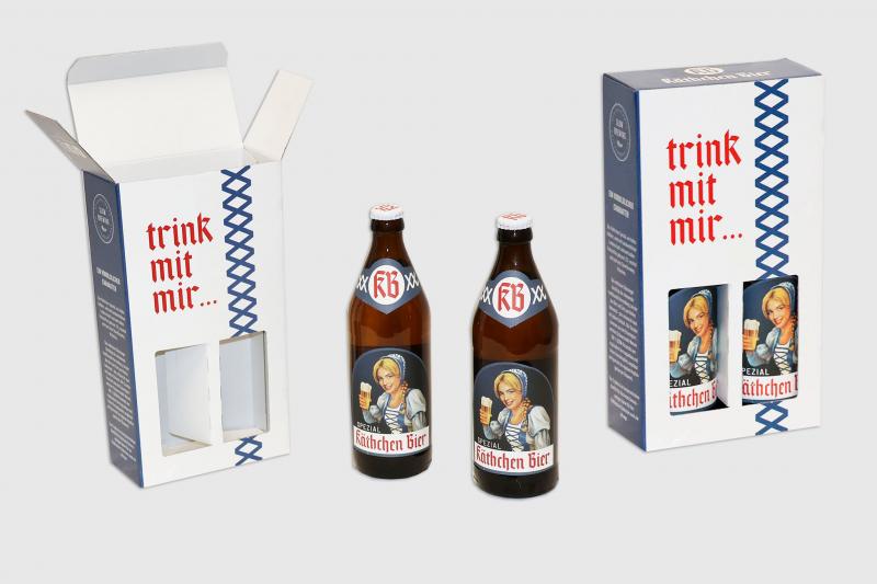 Flaschenverpackung Käthchen Bier